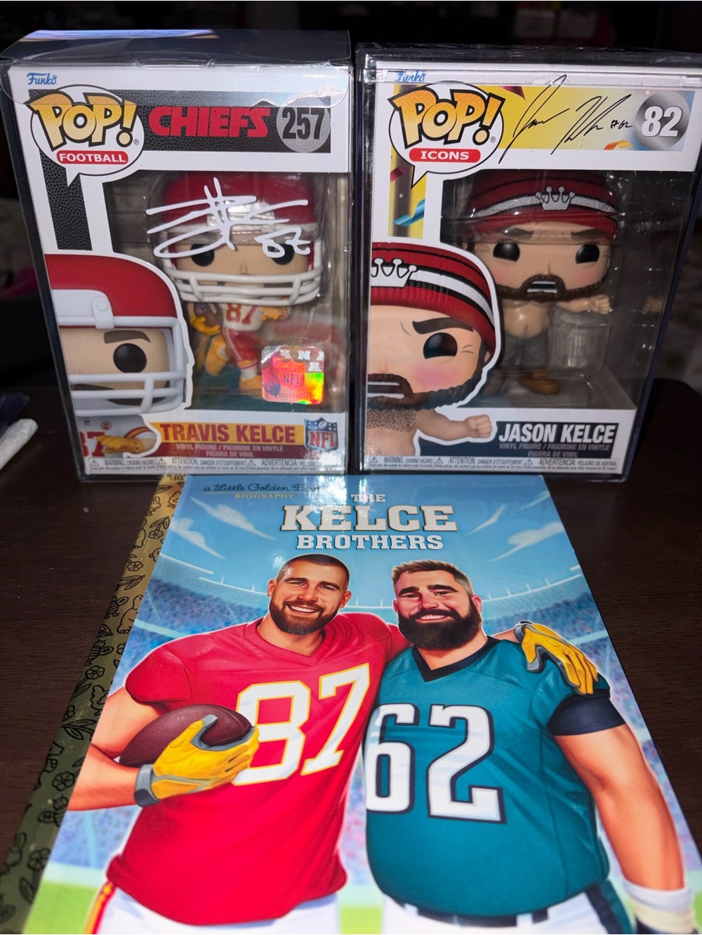 Funko Pop! Travis Kelce & Jason Kelce Duo Set with The Kelce Brothers Biography